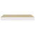 Floating Wall Shelves 2 pcs Oak and White 15.7"x9.1"x1.5" MDF A949-326571