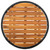  Tea Table Black 23.6" Poly Rattan and Solid Acacia Wood A949-316509