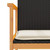  Patio Chairs with Cushions 2 pcs Black Poly Rattan&Solid Wood A949-368711