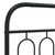 Metal Bed Frame without Mattress with Footboard Black 59.1"x78.7 A949-377137
