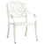  3 Piece Bistro Set Cast Aluminum White A949-3070573