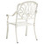  3 Piece Bistro Set Cast Aluminum White A949-3070573