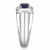 TK3459 - High polished (no plating) Stainless Steel Ring with Synthetic Synthetic Glass in Montana A874-TK3459