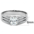 DA020 - High polished (no plating) Stainless Steel Ring with Cubic  in Clear A874-DA020