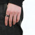 DA282 - IP Black(Ion Plating) Stainless Steel Ring with AAA Grade CZ  in Clear A874-DA282