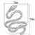 3W138 - Rhodium Brass Ring with AAA Grade CZ  in Clear A874-3W138
