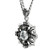 TK454 - High polished (no plating) Stainless Steel Chain Pendant with AAA Grade CZ  in Clear A874-TK454