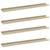 Wall Shelves 4 pcs White and Sonoma Oak 31.5"x3.5"x1.2 A949-326696