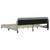 Bed Frame "Dover" Light Gray 76"x79.9" Velvet A949-373299