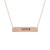 Rose Gold Ribbon HOPE Plate Necklace T226-9485629358399
