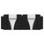 Headboard Cushion "Viana" Black and White 53.9" Faux Leather A949-374789