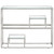  Console Table Silver Stainless Steel and Tempered Glass A949-350009