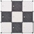 Storage Cube Organizer with 9 Compartments Black and White A949-244924