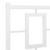 Metal Bed Frame without Mattress with Footboard White 76"x79.9 A949-374314