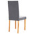  Dining Chairs 6 pcs Light Gray Fabric A949-277234