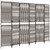 Room Divider 6 Panels Brown Poly Rattan A949-365401