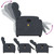  Stand up Massage Recliner Chair Dark Gray Velvet A949-3206181