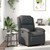  Recliner Chair Gray Real Leather A949-371792