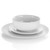 18-Piece White Porcelain Dinnerware Set with Plates Bowls Mugs - Service for 4 Q280-ETPMWDS4412536871