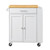 Kitchen Island Cart with Storage, 31.3 in Wide Mobile Rolling Storage Island on Swivel Wheels, with E415-CFD1C2M066MB5UKZQ001V0
