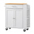 Kitchen Island Cart with Storage, 31.3 in Wide Mobile Rolling Storage Island on Swivel Wheels, with E415-CFD1C2M066MB5UKZQ001V0