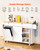 Kitchen Island Cart with Storage, 60in Wide Mobile Kitchen Cart with Wheels, Drop Leaf, 2 Drawers,  E415-QFBYDKCFDBS2V66XA001V0
