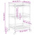  Kitchen Trolley with Wheels Natural 18.11 x 14.96 x 29.92 in A949-42028297