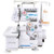 Serger Overlock Sewing Machine, 1250 Stitches Per Minute, 2-3-5 Thread Capability, with LED Light a E415-JYBFJJY5X23590832001V1