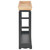  Wine Cabinet Black 27.6"x8.9"x27.8" MDF A949-280067