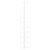  Wall-mounted Wine Rack for 10 Bottles White Metal A949-340904