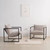 Modern Beige Grey Tan Oatmeal Upholstered Accent Chair with Metal Frame Q280-OMBZC1293754628