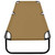  Folding Sun Lounger Taupe Steel A949-47758