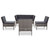  6 Piece Patio Lounge Set with Cushions Poly Rattan Gray A949-48950