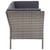  6 Piece Patio Lounge Set with Cushions Poly Rattan Gray A949-48950