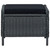  Reclining Patio Chair with Footstool Poly Rattan Dark Gray A949-313303