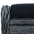  Reclining Patio Chair with Footstool Poly Rattan Dark Gray A949-313303