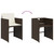  9 Piece Patio Dining Set with Cushions Brown Poly Rattan A949-3277904