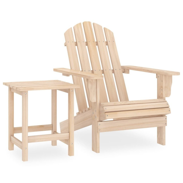  Patio Adirondack Chair with Table Solid Fir Wood A949-315922