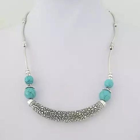 Luna The Crescent Moon Turquoise Necklace K290-16600817669