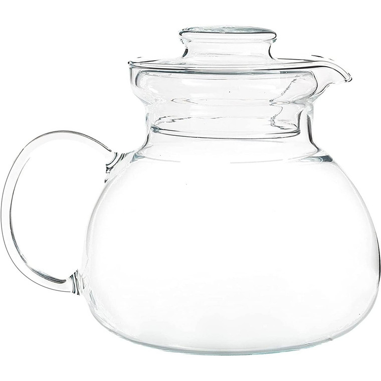 1.5 Quart Stovetop Clear Glass Teapot Kettle with Lid - Microwave Safe Q280-SGTSC26990158