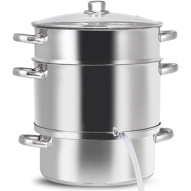 11 Quart Stainless Steel Steamer / Fruit Vegetable Juicer Q280-FRVR1489