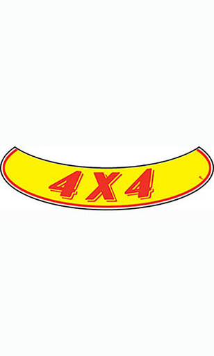 Smile Windshield Slogan Sticker - "4 X 4"zoom