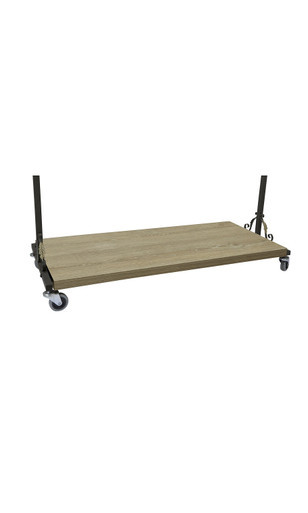 Boutique Caramel Oak Melamine Bottom Shelfzoom