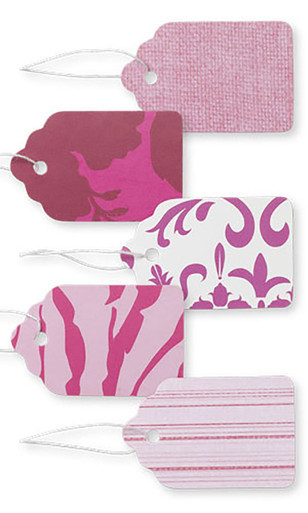 Boutique Strung Pink Designer Paper Price Tag Assortmentzoom