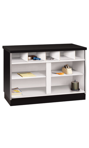 48 inch Black Metal Framed Service Counter Ready To Assemblezoom