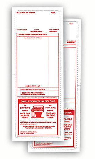 Red Addendum Stickerzoom