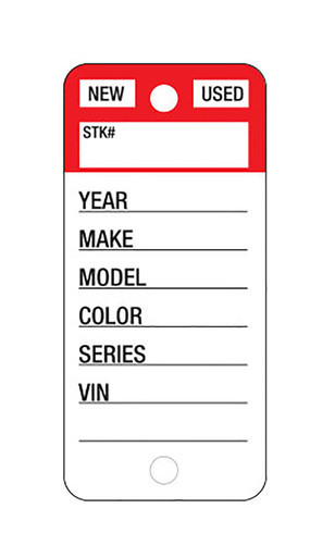 Red Top Stripe Key Tagszoom