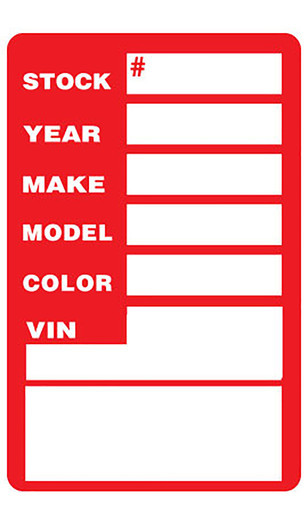 Red Window Stock Stickerszoom