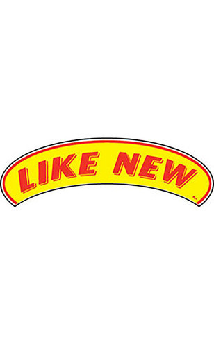 Arch Windshield Slogan Sticker - Red/Yellow - "Like New"zoom