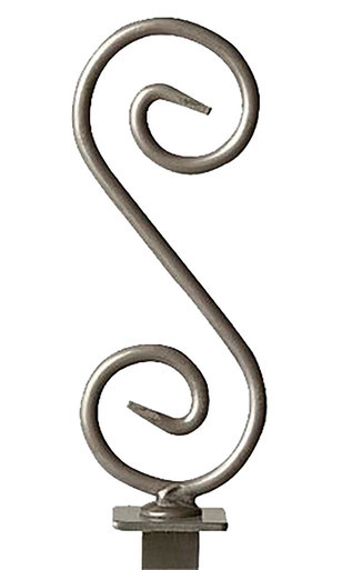 Boutique S-Shaped Clothing Rack Finial